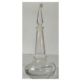 Lovely Crystal and Glass including Decanter, Petit Candle Holders, Bell (Germany), Heart and More