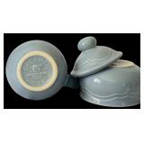 Vintage Pfaltzgraff Blue Platter, Salt & Pepper Shakers, Gravy Boat, Vegetable Bowl and More