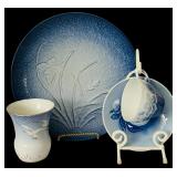Bing & Gröndahl Seagull Porcelain Vase, Bing and Gröndahl Christmas Rose Teacup and Saucer and More