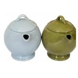 Beautiful Lot of Large Pear Shaped Platter, Small Tea Pots, Glass Basket and More