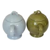 Beautiful Lot of Large Pear Shaped Platter, Small Tea Pots, Glass Basket and More