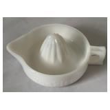 Vintage Kitchen Items including an Fire-King Oven Glass Bowl, Pair of Jeannette Shell Nesting Mixing Bowls and More