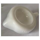 Vintage Kitchen Items including an Fire-King Oven Glass Bowl, Pair of Jeannette Shell Nesting Mixing Bowls and More