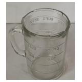 Vintage Kitchen Items including an Fire-King Oven Glass Bowl, Pair of Jeannette Shell Nesting Mixing Bowls and More