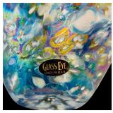 Glass Eye Studio Hand-Blown Art Glass Bowl with Creamer and Sugar Set