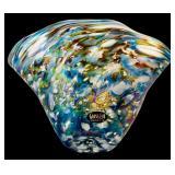 Glass Eye Studio Hand-Blown Art Glass Bowl with Creamer and Sugar Set