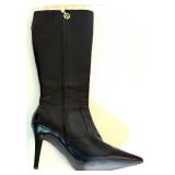 Ralph Lauren Black Leather High Boots Like New