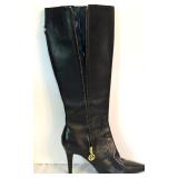Ralph Lauren Black Leather High Boots Like New