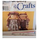 Large Variety of Doll and Craft Sewing Patterns