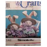 Large Variety of Doll and Craft Sewing Patterns