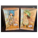 Pair of New Knickerbocker Holly Hobby Dolls