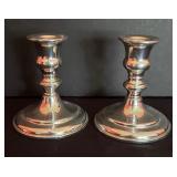 Classy Empire Pewter Candle Holders