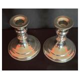 Classy Empire Pewter Candle Holders