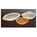 Three Lovely Crocheted Doily Bowls