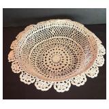 Three Lovely Crocheted Doily Bowls