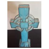 Stunning Stained Glass Cross Decor