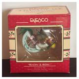 Variety of Enesco Christmas Ornaments including Jingle Bell Rock, Merry Mailman, Coffee Break, Two Turtledoves and More!