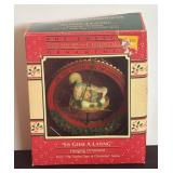 Variety of Enesco Christmas Ornaments including Jingle Bell Rock, Merry Mailman, Coffee Break, Two Turtledoves and More!