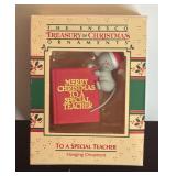 The Enesco Treasury of Christmas Ornaments including Christmas is Coming, My Special Friend, Teddy Bear Greetings, North Pole Deadline and More!