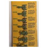 New Vintage Ertl Presents John Deere 1892-1960 Tractor Set