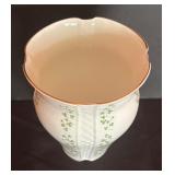 Vintage Royal Tera Shamrock Trellis Scalloped Vase