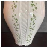 Vintage Royal Tera Shamrock Trellis Scalloped Vase