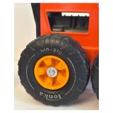 Vintage Tonka Steel Classics Road Grader Features Positional and Movable Blade for Leveling Dirt, Sand and Gravel