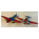 Vintage Hubley Manufacturing Co / Hubley Kiddie Toy Diecast Airplanes Representing WWII Era Fighter or Bomber Planes