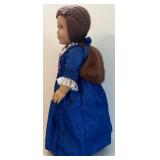 Pleasant Co. American Girl Felicity Merriman in Blue Christmas Dress