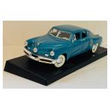 1948 Blue Tucker Torpedo Diecast Car in 1:24 Scale Model with Base "Road Legends"