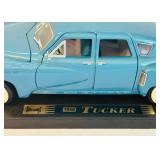 1948 Blue Tucker Torpedo Diecast Car in 1:24 Scale Model with Base "Road Legends"