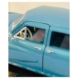 1948 Blue Tucker Torpedo Diecast Car in 1:24 Scale Model with Base "Road Legends"