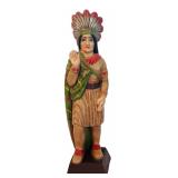 Hand Painted Native American Indian Statue by Elsie Erickson