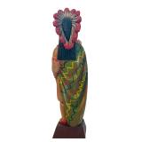 Hand Painted Native American Indian Statue by Elsie Erickson