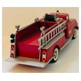 Vintage Tonka Pressed Steel Fire Truck, a Pumper Model Features a Ladder, Hose Reel and Siren Light