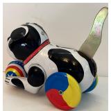 Vintage Wind-Up Toys Including Fisher-Price Little Snoopy Model #693, Schylling Collector Series Dog & Ball Tim Toy and Puppy Dog Musical Hack-in-the Box by Schylling