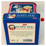 Vintage Wind-Up Toys Including Fisher-Price Little Snoopy Model #693, Schylling Collector Series Dog & Ball Tim Toy and Puppy Dog Musical Hack-in-the Box by Schylling