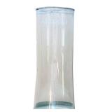 Vintage 20-Inch Green Glass Table Lamp with Floral Shade