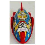 Vintage "Thunder Racer Friction Toy" Powered Tin Toy Thunder Racer Robox Rocket No 74500 by Play Go LTD