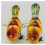 Two Wind-Up Clockwork Sparrows (MS568 Collectors) and 1950
