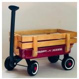 Large Radio Flyer All-Terrain Steel & Wood Wagon and Small Metal Wagon