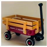 Large Radio Flyer All-Terrain Steel & Wood Wagon and Small Metal Wagon