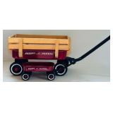 Large Radio Flyer All-Terrain Steel & Wood Wagon and Small Metal Wagon