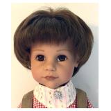 Vintage Pflegehinweise GOTZ "Bavarian Boy "Peter" Doll Johann with Suspenders and Leden Hosen from Germany