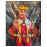 Pair of Vintage Burger King Plush King Dolls