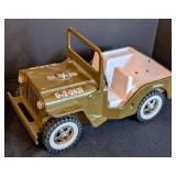 Blue Tonka and Green Army Jeeps