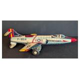 Vintage Japanese Tin Air Force Toy Plane