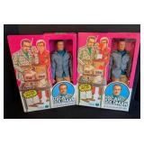 Pair of Kenner Six Million Dollar Man Oscar Goldman Dolls