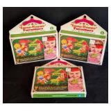 Three New Little Kiddles Snap Happy Doll Patio Furniture