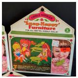 Three New Little Kiddles Snap Happy Doll Patio Furniture